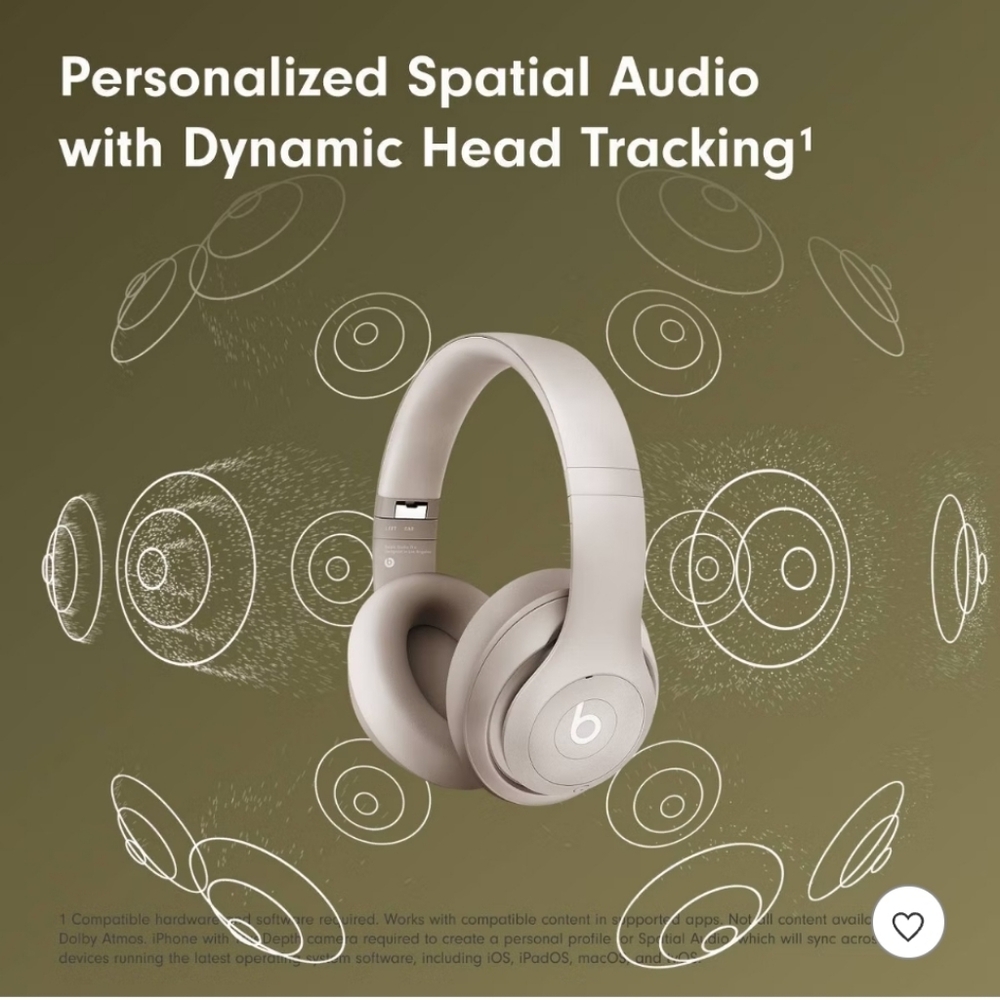Beats Studio Pro Bluetooth Wireless Headphones/ Sandstone - Picture 9 of 15
